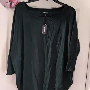 Express Sweaters New Express Oversized Extreme Circle Hem